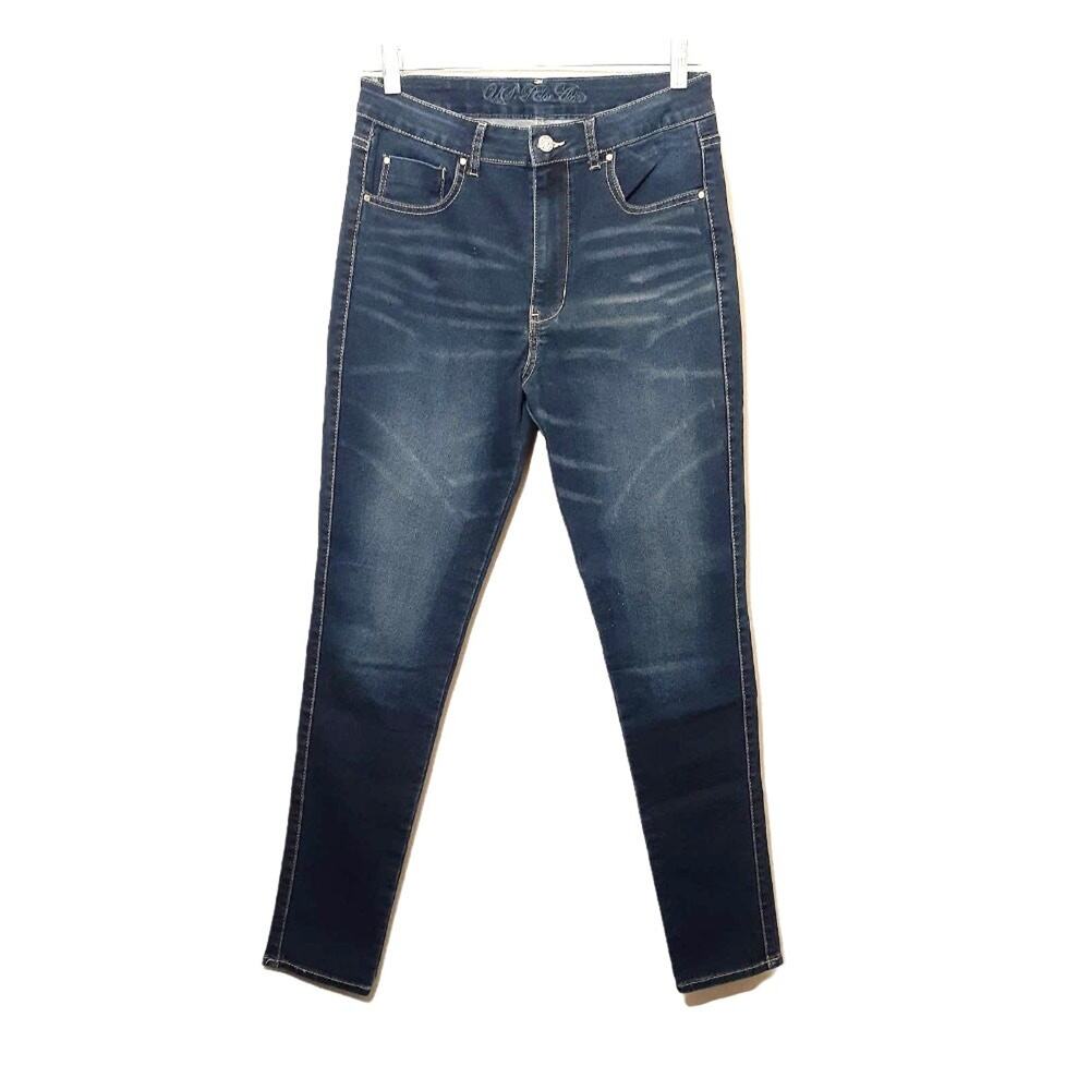 US POLO ASSN womens skinny jeans 10 REGULAR blue 10.5" rise stretch denim